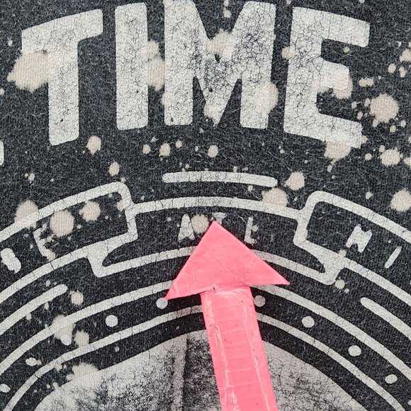 All Time Low Adult XL Sweatshirt Gildan Premium Splatter Missing You Graphic Tie - Picture 7 of 11